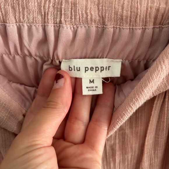 Blu Pepper Colorblock Tiered Maxi Dress, M - Picture 4 of 6